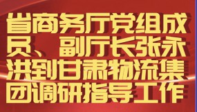  省商務(wù)廳黨組成員、副廳長張永洪到甘肅物流集團(tuán)調(diào)研指導(dǎo)工作